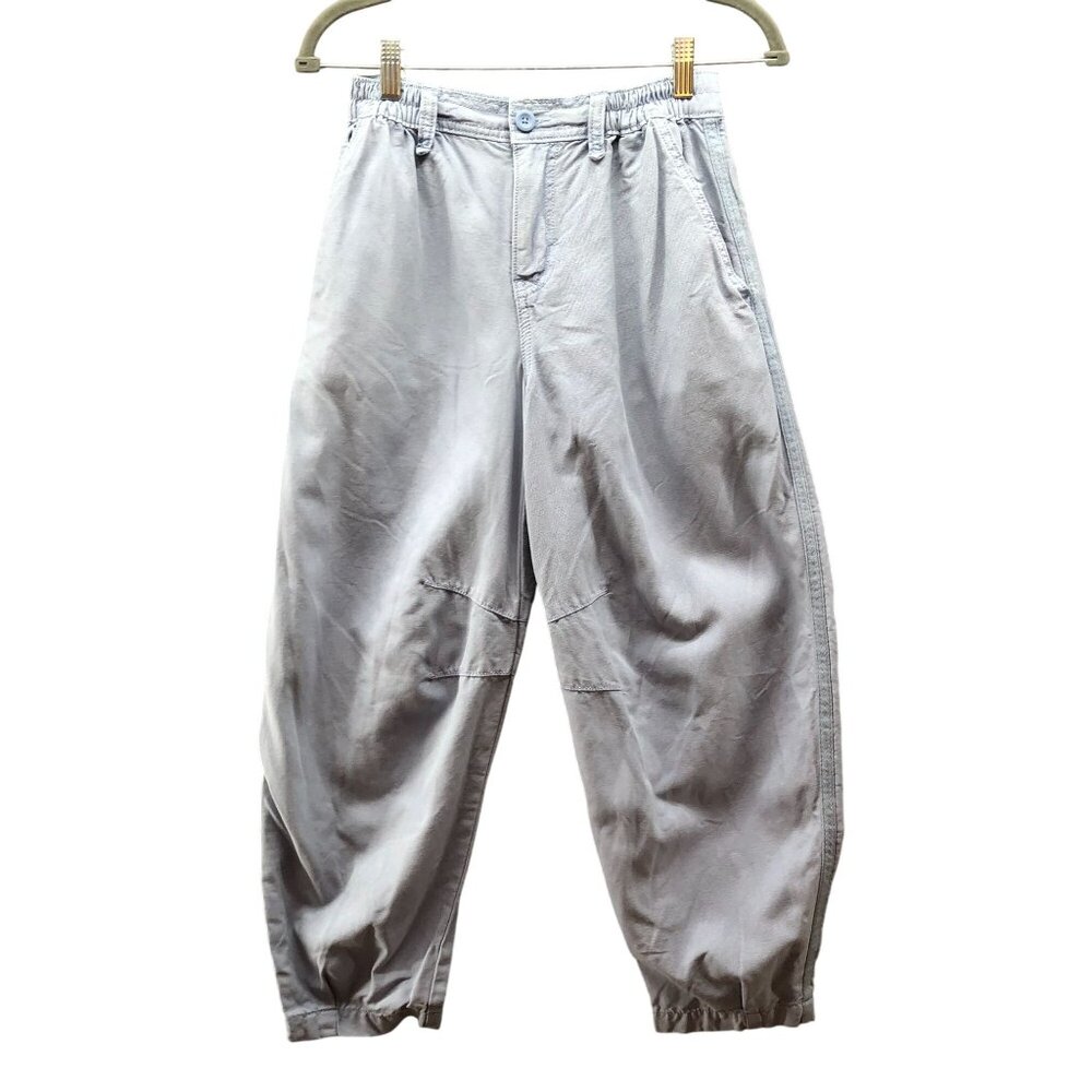 Aerie Barrel Leg Pants Womens XS Light Blue High Rise Lyocell Baggy Relaxed